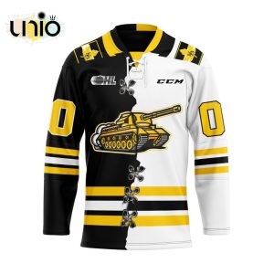 Custom North Bay Battalion Mix Home And Away Hockey Jersey