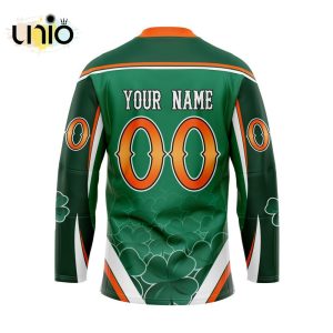 Custom Colorado Mammoth Team Hockey Jersey For St.Patrick Day