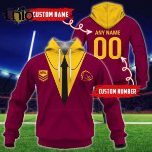 NRL Brisbane Broncos Custom Name Hoodie