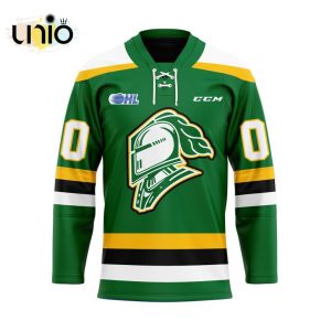 Custom London Knights Home Hockey Jersey