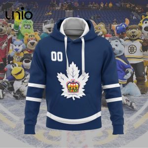 Custom Toronto Marlies 2024 AHL Navy Hoodie 3D