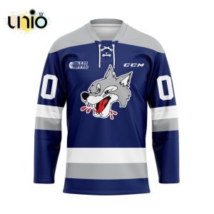 Custom Sudbury Wolves Home Hockey Jersey