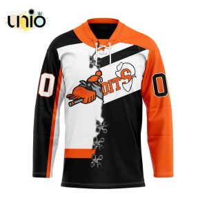 Custom Buffalo Bandits Mix Retro And Home Hockey Jersey