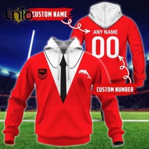 NRL Dolphins Custom Name Hoodie