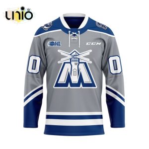 Custom Mississauga Steelheads Reverse Retro Pattern Hockey Jersey