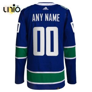 Vancouver Canucks Home Primegreen Pro Custom Hockey Jersey