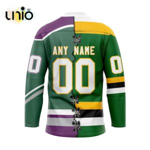 Custom London Knights Mix Home And Retro Hockey Jersey