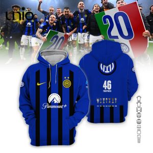 Inter Milan Serie A Champions Paramount Navy Hoodie