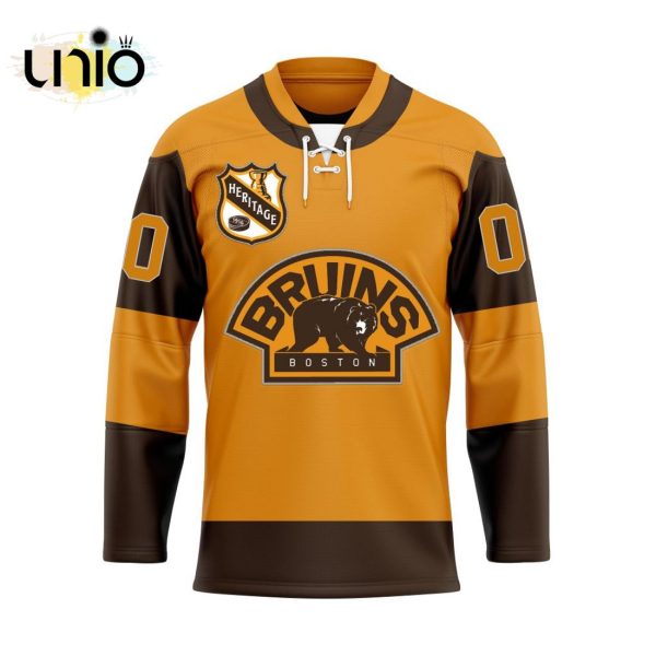 Boston Bruins – Special Heritage Hockey Jersey Concepts With Team Logo