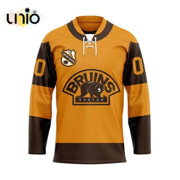 Boston Bruins – Special Heritage Hockey Jersey Concepts With Team Logo