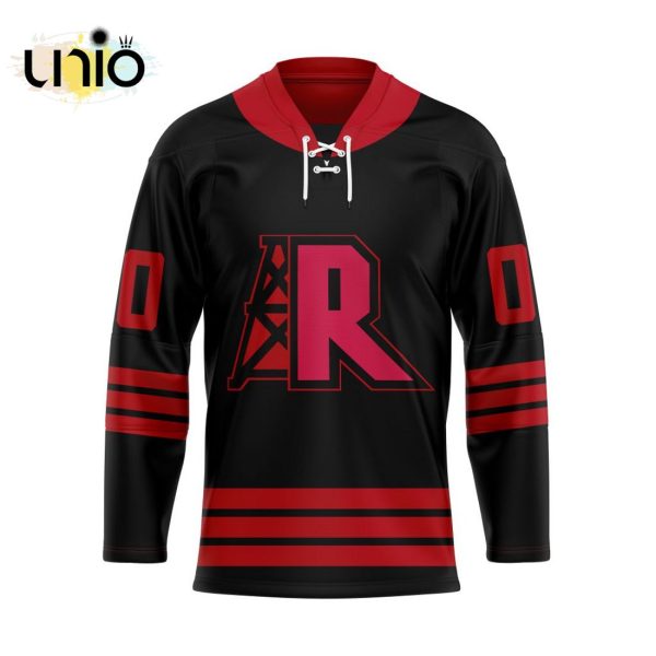 Calgary Roughnecks – Special Reverse Retro Pattern Hockey Jersey