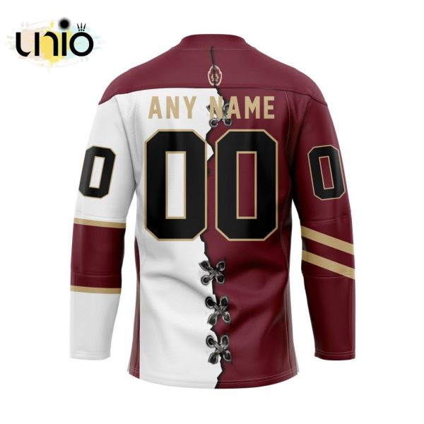 Custom Albany FireWolves Mix Home And Away Team Hockey Jersey