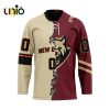 Custom Albany FireWolves Mix Home And Away Team Hockey Jersey