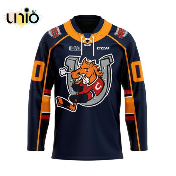 Custom Barrie Colts Home Hockey Jersey