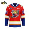 Custom Brantford Bulldogs Reverse Retro Pattern Hockey Jersey