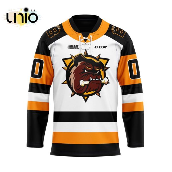 Custom Brantford Bulldogs Away Hockey Jersey