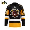 Custom Buffalo Bandits Mix Retro And Home Hockey Jersey