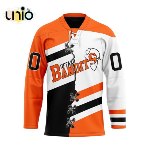 Custom Buffalo Bandits Mix Home And Away Team Hockey Jersey