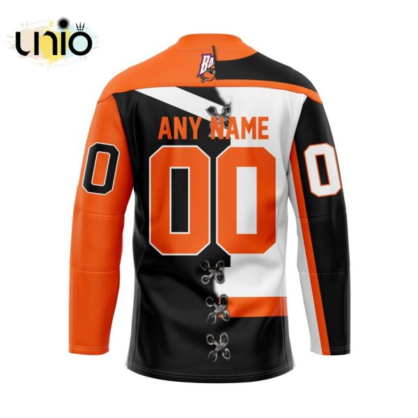 Custom Buffalo Bandits Mix Retro And Home Hockey Jersey