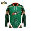 Custom Calgary Roughnecks Team Hockey Jersey For St.Patrick Day