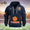 Custom Clemson Tiger Football NCAA Grey Hoodie