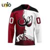 Custom Calgary Roughnecks Mix Retro And Home Hockey Jersey