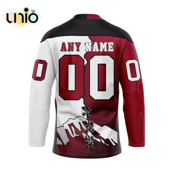 Custom Colorado Mammoth Mix Home And Away Team Hockey Jersey