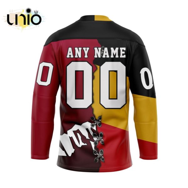 Custom Colorado Mammoth Mix Retro And Home Hockey Jersey