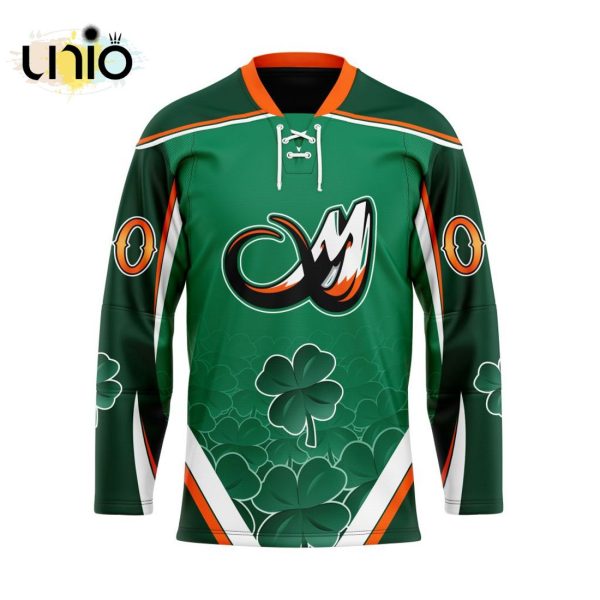 Custom Colorado Mammoth Team Hockey Jersey For St.Patrick Day