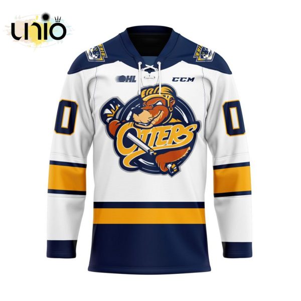 Custom Erie Otters Away Hockey Jersey