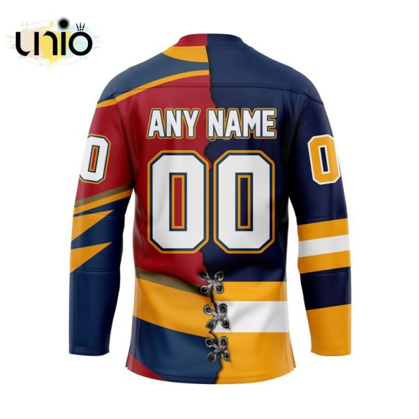 Custom Erie Otters Mix Home And Retro Hockey Jersey