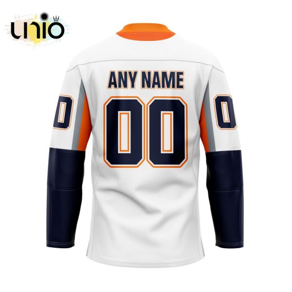 Custom Flint Firebirds Away Hockey Jersey