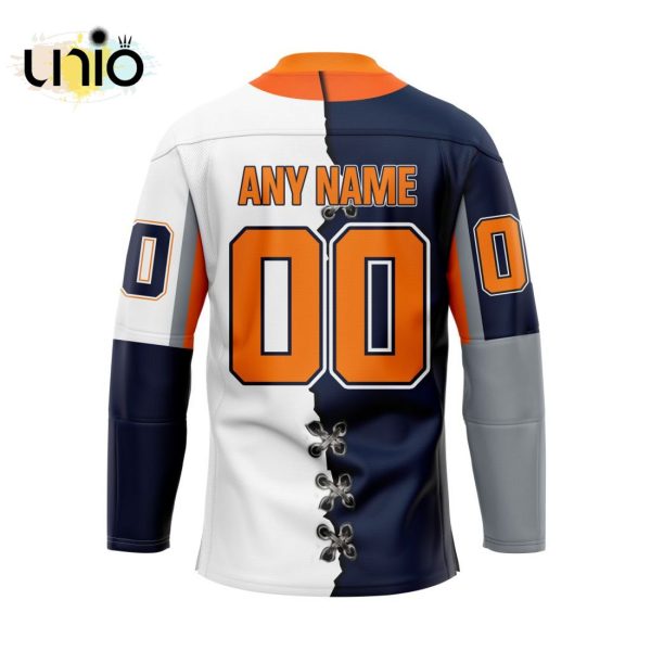 Custom Flint Firebirds Mix Home And Away Hockey Jersey