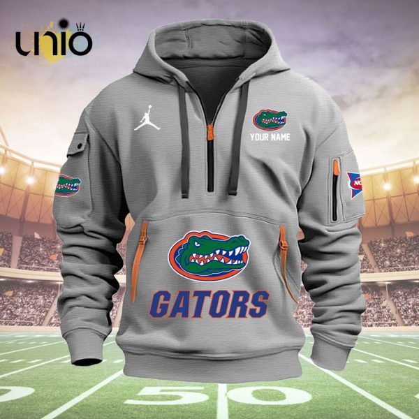 Custom Florida Gators Football NCAA Grey Hoodie