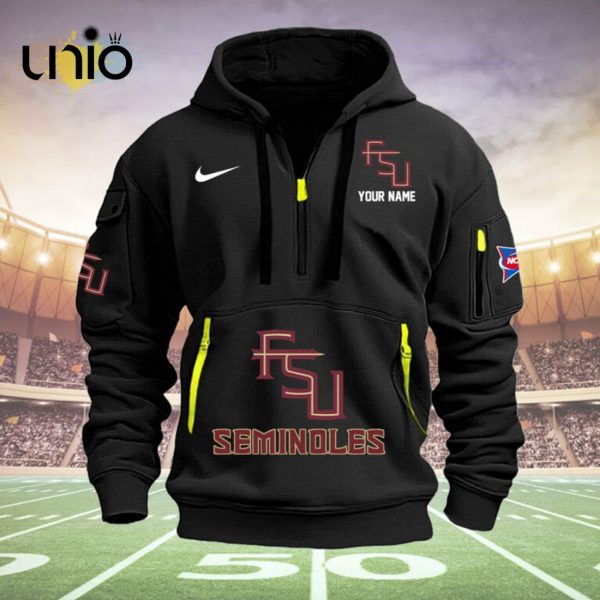 Custom Florida State Seminoles Football NCAA Black Hoodie