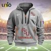 Custom Florida State Seminoles Football NCAA Navy Hoodie