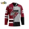 Custom Guelph Storm Reverse Retro Pattern Hockey Jersey