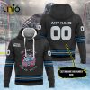 Custom Hartford Wolf Pack 2024 AHL Navy Hoodie 3D