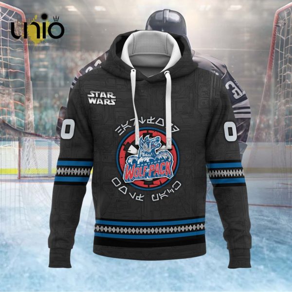 Custom Hartford Wolf Pack 2024 AHL Black Hoodie 3D