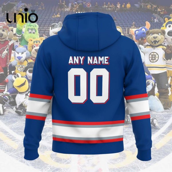 Custom Hartford Wolf Pack 2024 AHL Navy Hoodie 3D