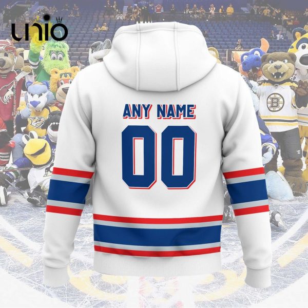 Custom Hartford Wolf Pack 2024 AHL White Hoodie 3D