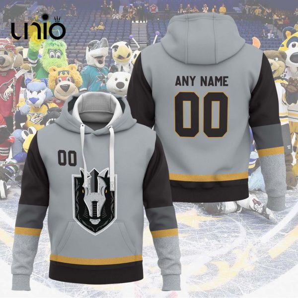 Custom Henderson Silver Knights 2024 AHL Grey Hoodie 3D