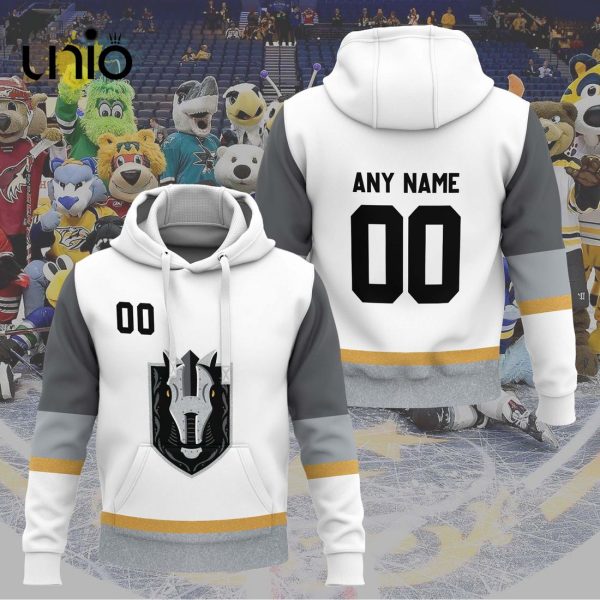 Custom Henderson Silver Knights 2024 AHL White Hoodie 3D