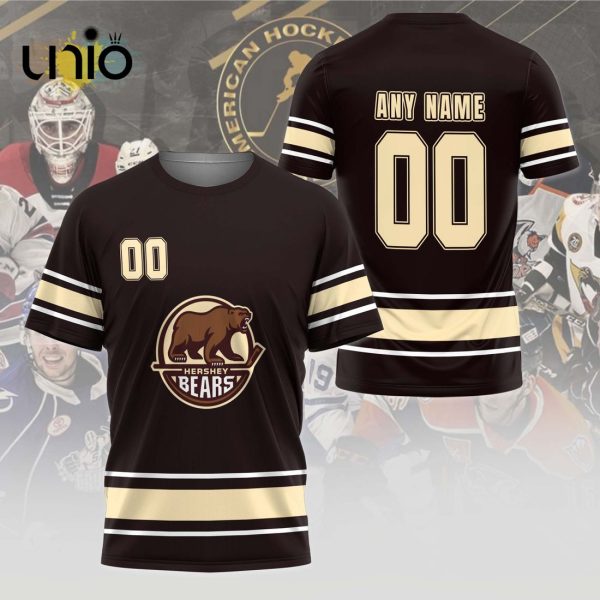 Custom Hershey Bears 2024 AHL Men’s and Women Hoodie 3D