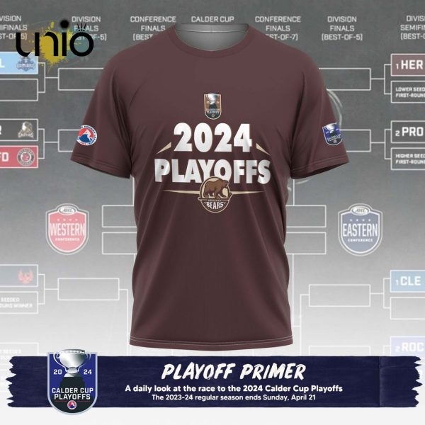 Custom Hershey Bears Playoffs Primer Hoodie 3D