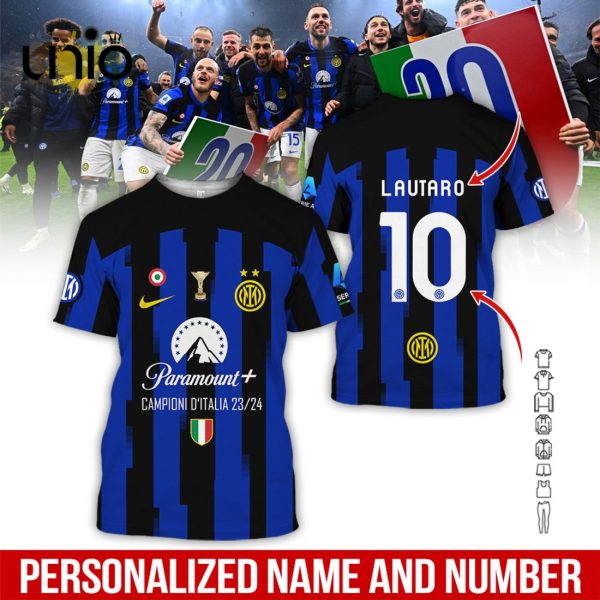 Custom Inter Milan Serie A Champions Navy Clothes Hoodie