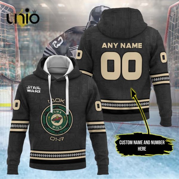 Custom Iowa Wild 2024 AHL Black Hoodie 3D