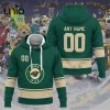 Custom Iowa Wild 2024 AHL Black Hoodie 3D