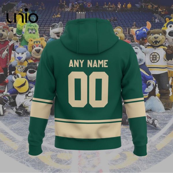 Custom Iowa Wild 2024 AHL Green Hoodie 3D