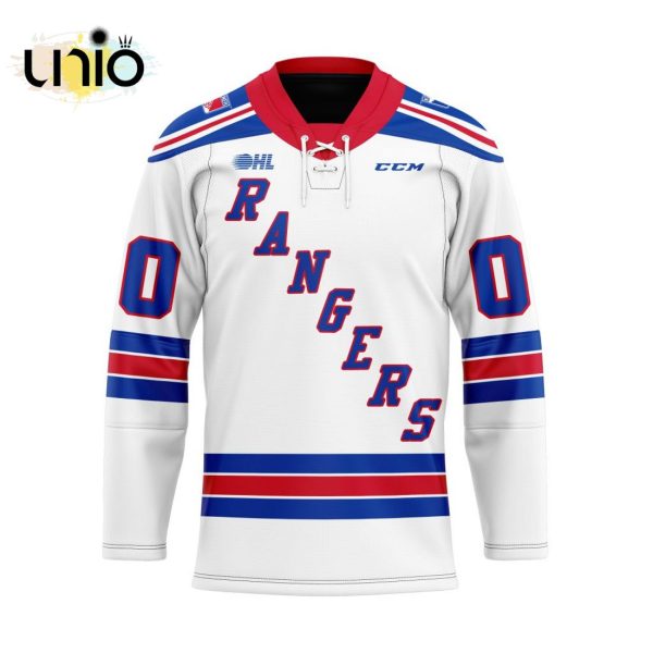 Custom Kitchener Rangers Away Hockey Jersey